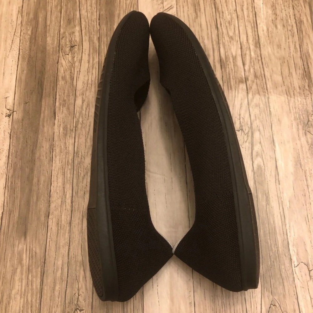 Solid Black Rothy’s Flats With Round Toe. - image 4